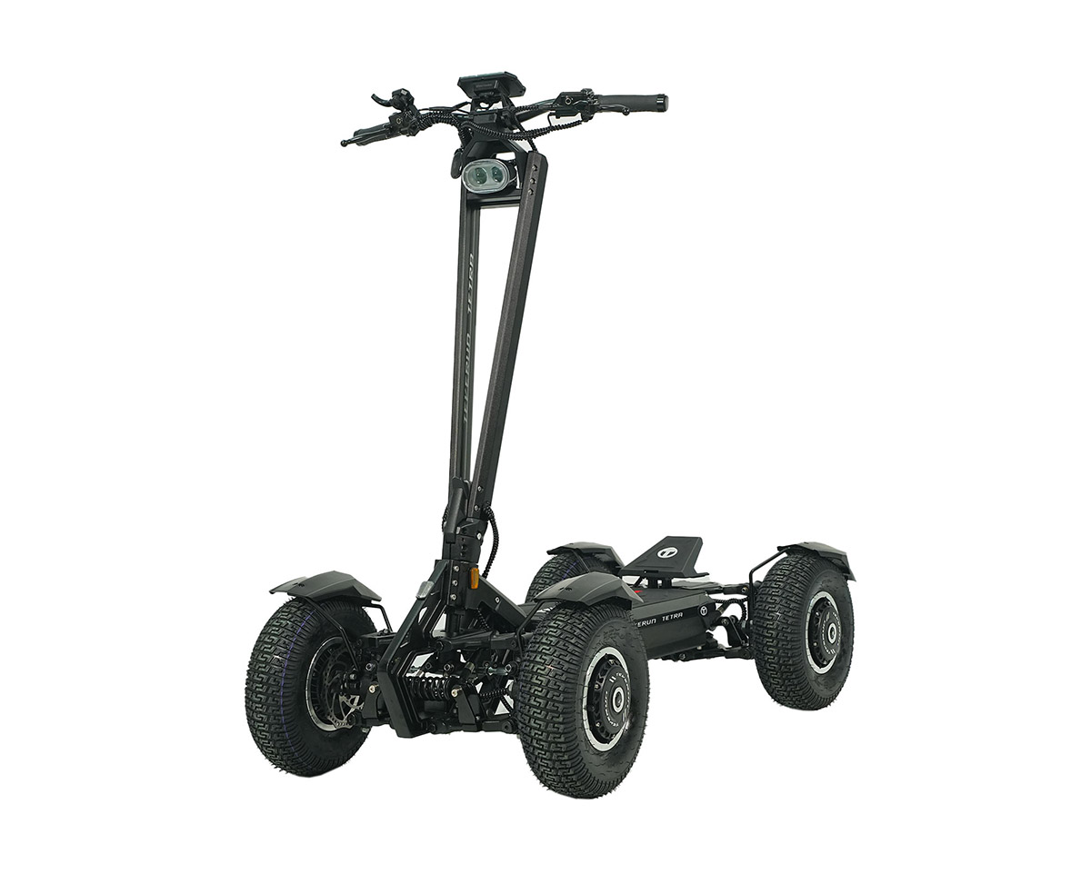 Trottinette électrique TETRA 4 MOTEURS Noir